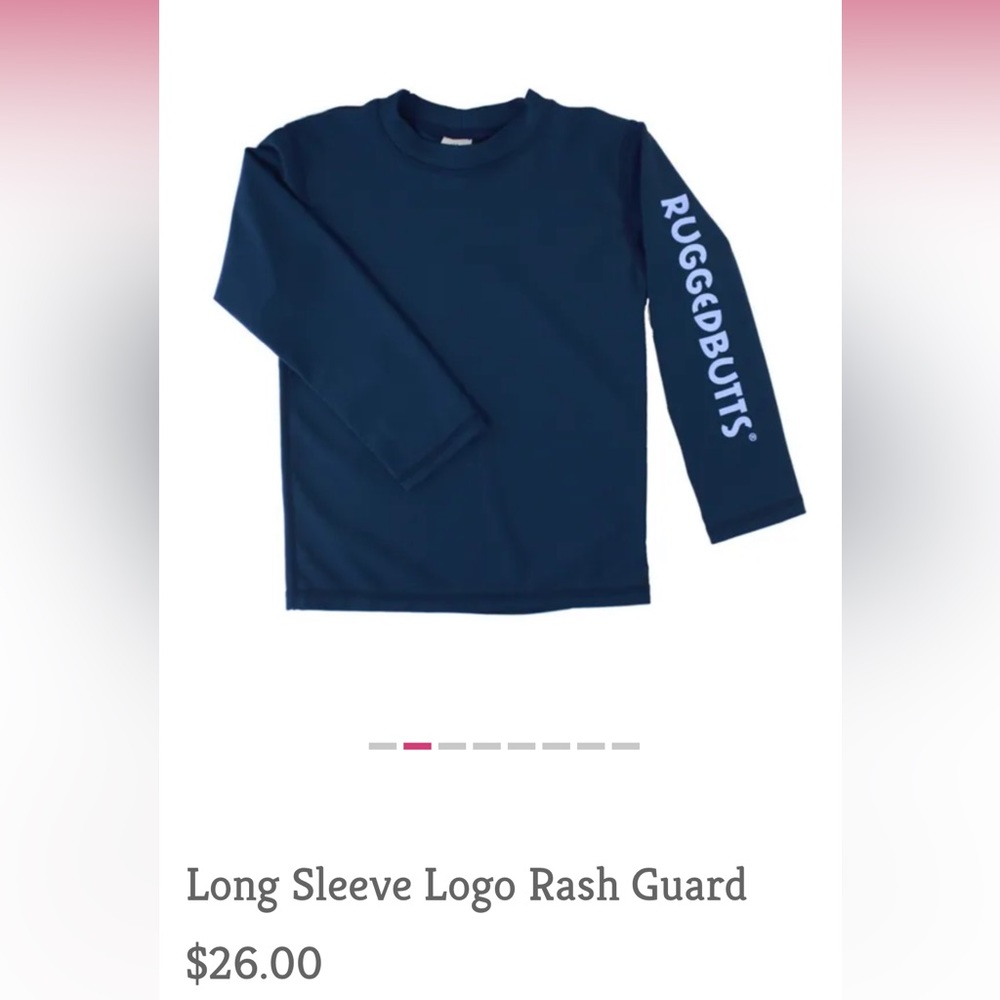 Rugged Butts Long Sleeve Rash Guard - size 3 to 6m